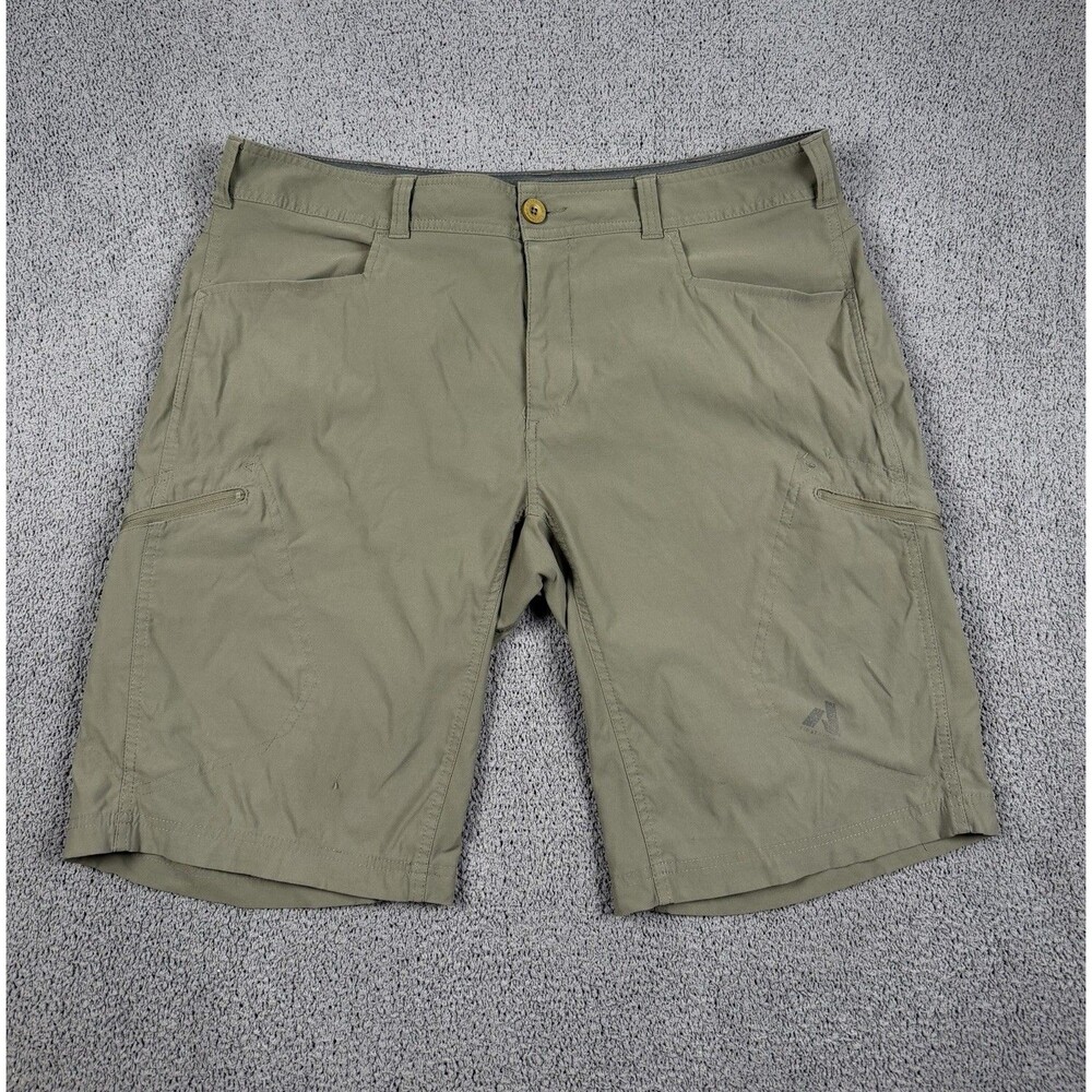 Eddie Bauer First Ascent Shorts Mens 40 Green Cargo Outdoors Hiking